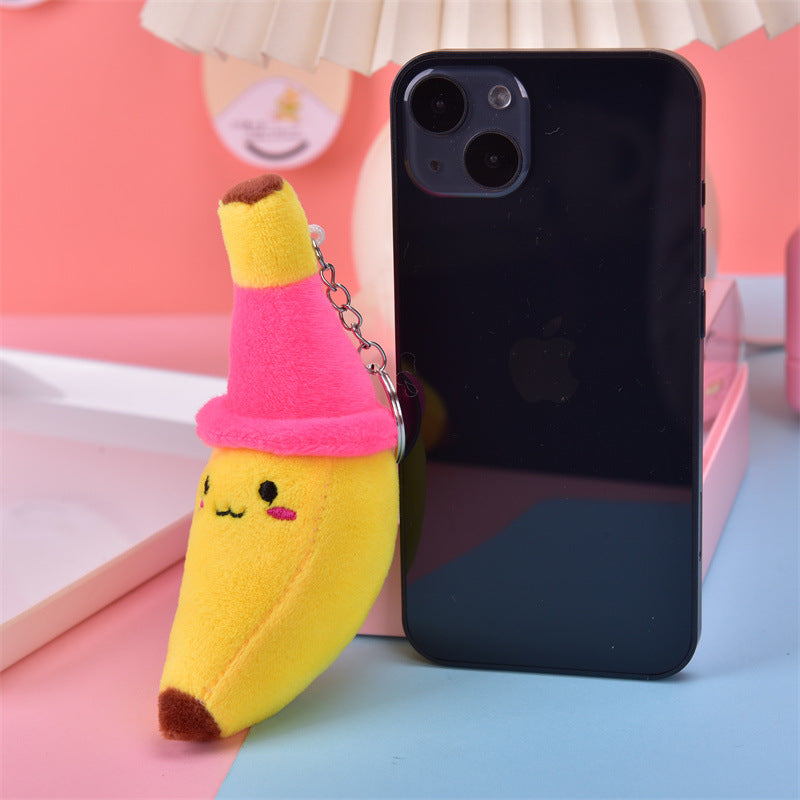 Wholesale Banana Plush Doll Pendant Keychain